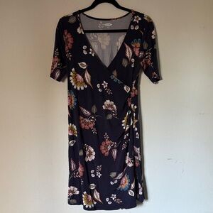 Floral Maternity Wrap Dress